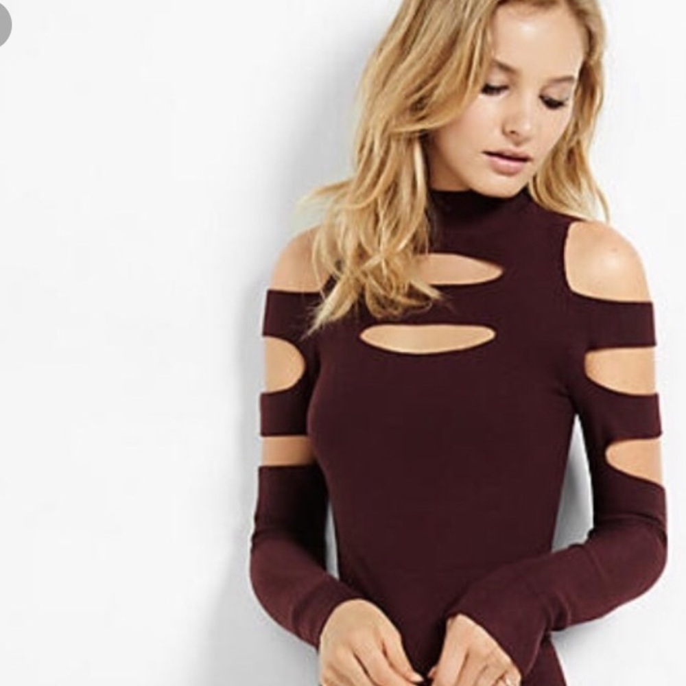Express cutout sweater